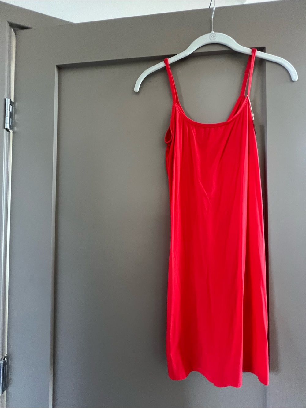 SKIMS Red Mini Slip Dress